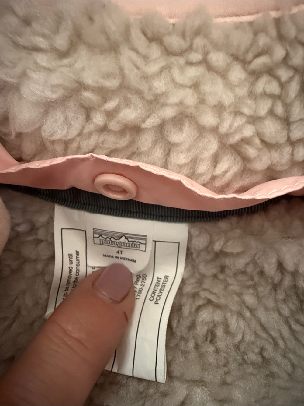 Patagonia Kids Hooded Puffer tribbles Jacket — Dark Green & Dusty Rose reversibl - Picture 2 of 4